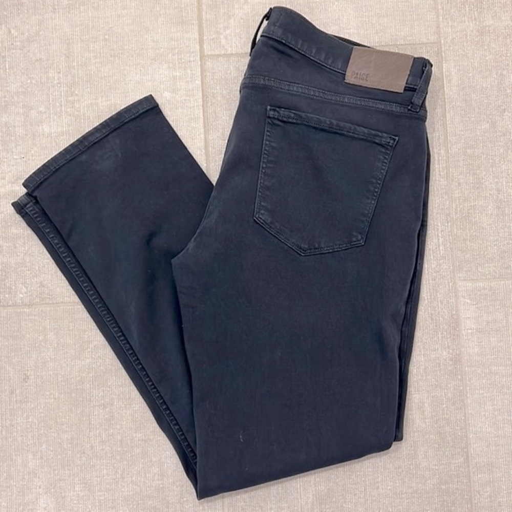 Paige Mens Federal Slim Fit Jeans - Grey-Blue - Size 33” waist 30” length